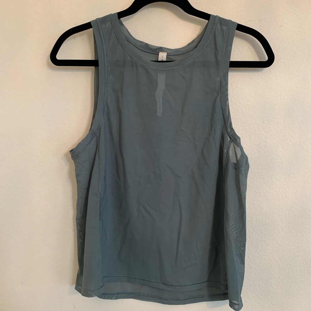 lululemon sheer mesh tank top